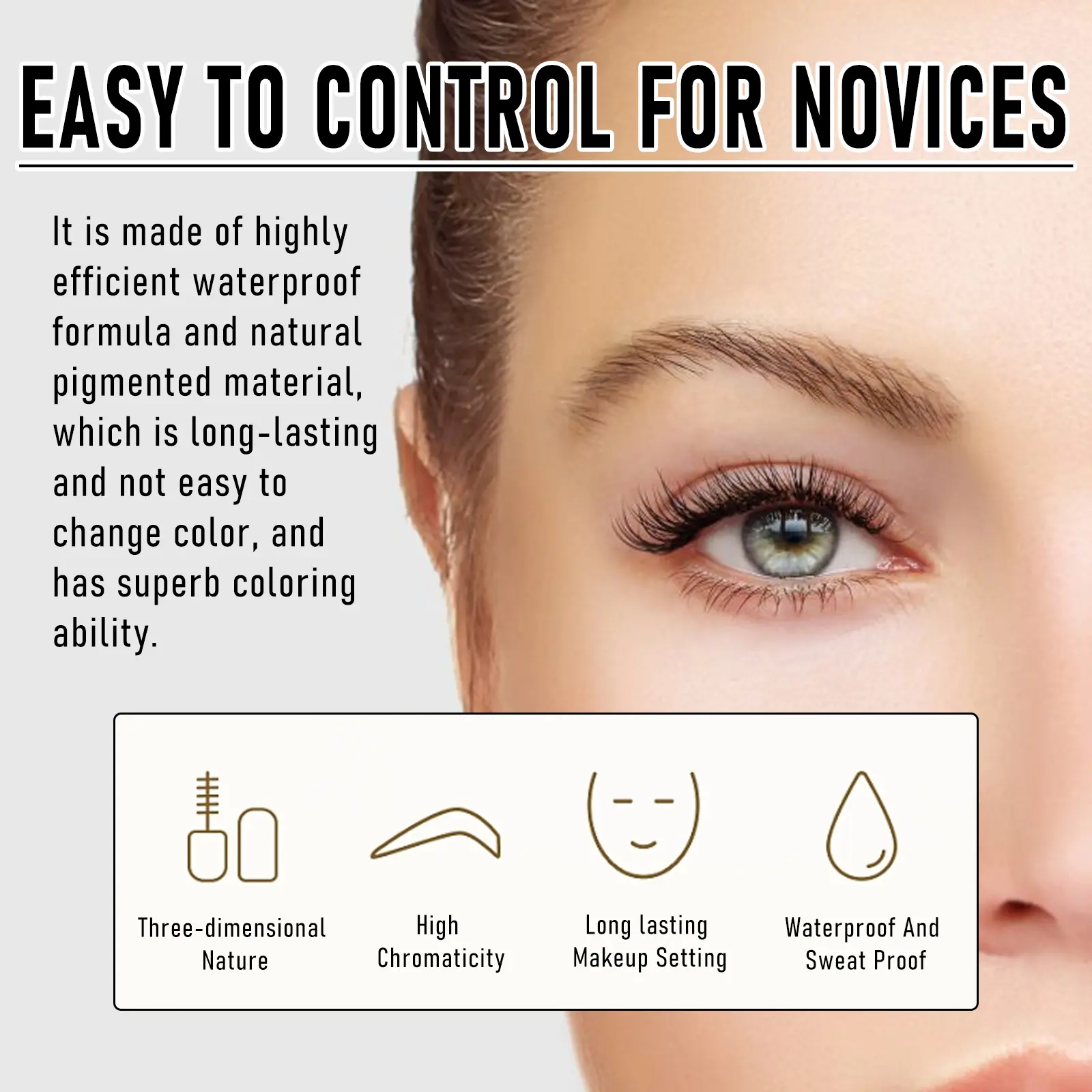 EELHOE Tattoo Peel Off Eyebrow Gel Tint Makeup Semi-Permanent Waterproof Long Lasting Sweat-proof Peel Off Dye Eyebrow Cream