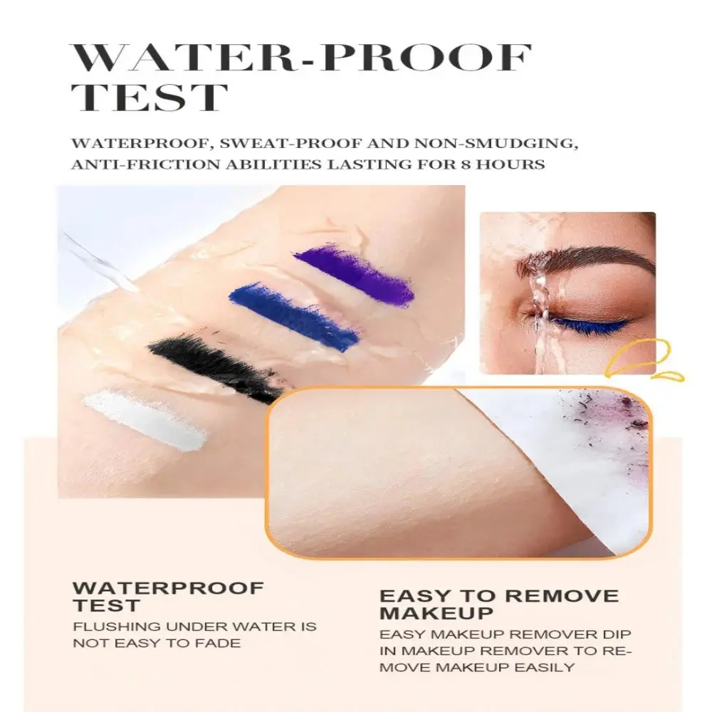 Waterproof Colorful Mascara For Women Long Lasting Volumizing Non Clumping Smudge Proof Curling Eyelash Enhancer Beauty Cosmetic