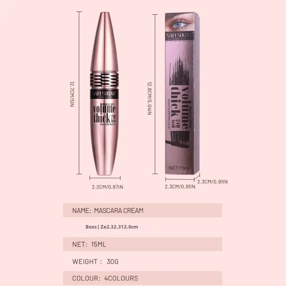 Waterproof Colorful Mascara For Women Long Lasting Volumizing Non Clumping Smudge Proof Curling Eyelash Enhancer Beauty Cosmetic