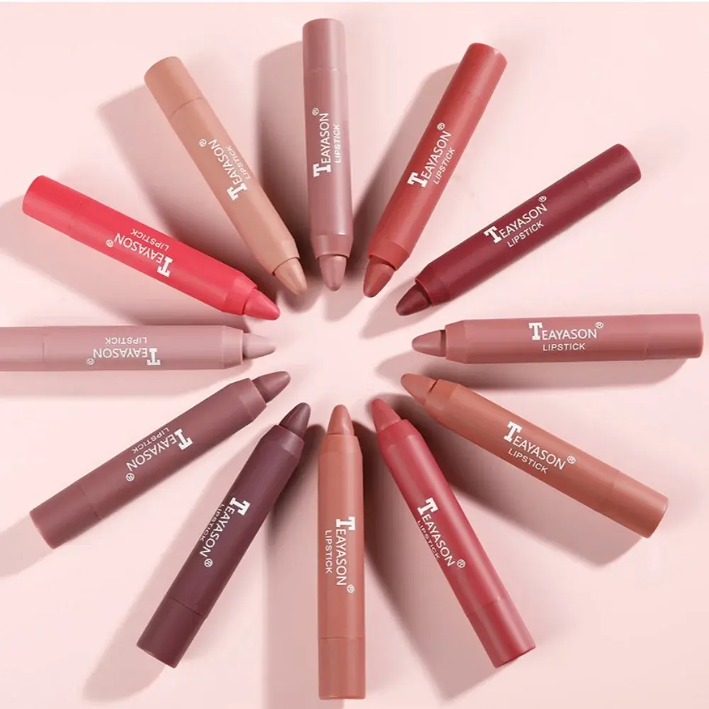 3pcs/Set Long Lasting Velvet Matte Lipstick Set Waterproof Sexy Red Nude Tint Pen Natural Makeup Cosmetic Beauty