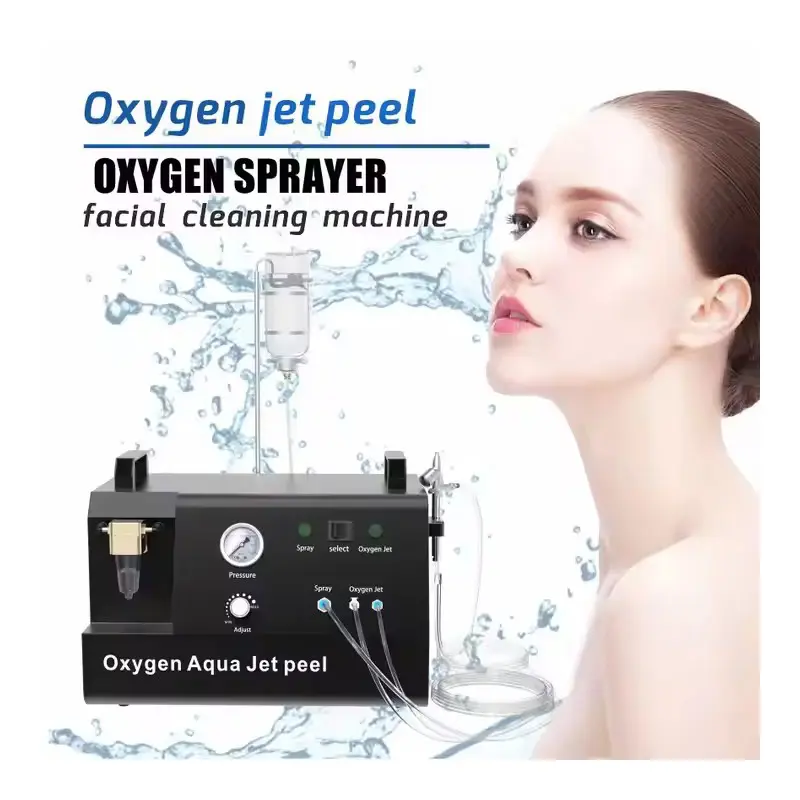 high quality facial clean hydro skin whitening Acne Treatment jetpeel beauty salon 3 in 1 oxygen jet peel oxygen facial machine