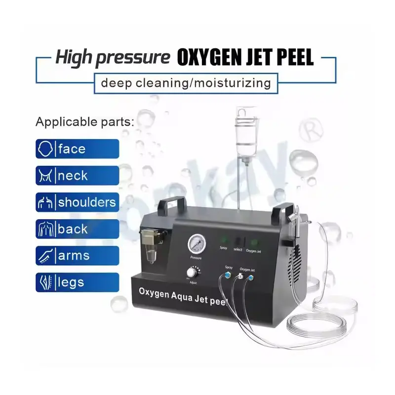 high quality facial clean hydro skin whitening Acne Treatment jetpeel beauty salon 3 in 1 oxygen jet peel oxygen facial machine