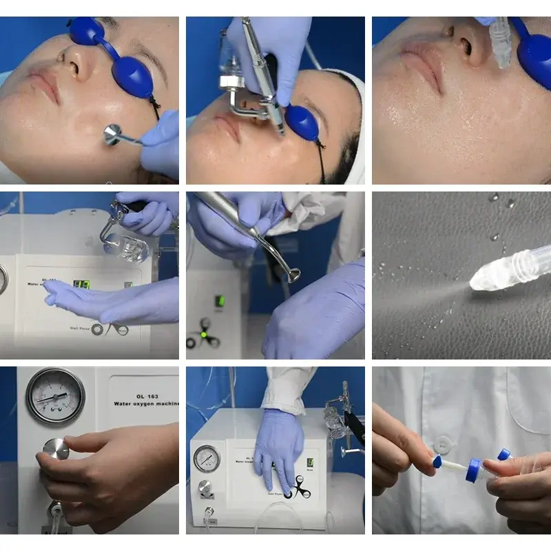 3 in1 portable facial skin rejuvenation aqua jet peeling water oxyge jeet jet peel oxyge face spa salon beauty machine device