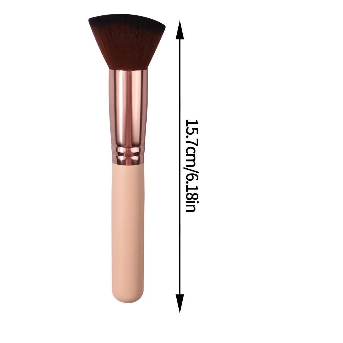 1pcs angled beauty brush, blush, loose powder, contouring brush, soft and non-irritating to the face, beginner's makeup tool