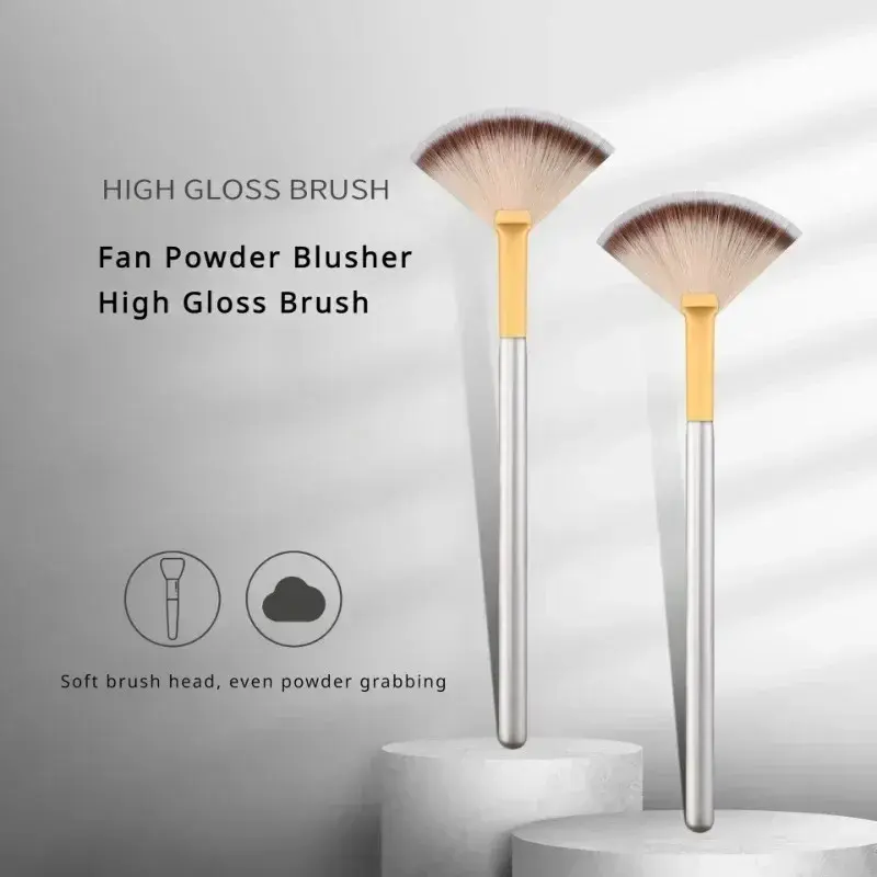 New Practical Facial Brushes Fan Makeup Brushes Soft Portable Mask Brushes Cosmetic Tools for Ladies Girls Nail Charm  Beauty