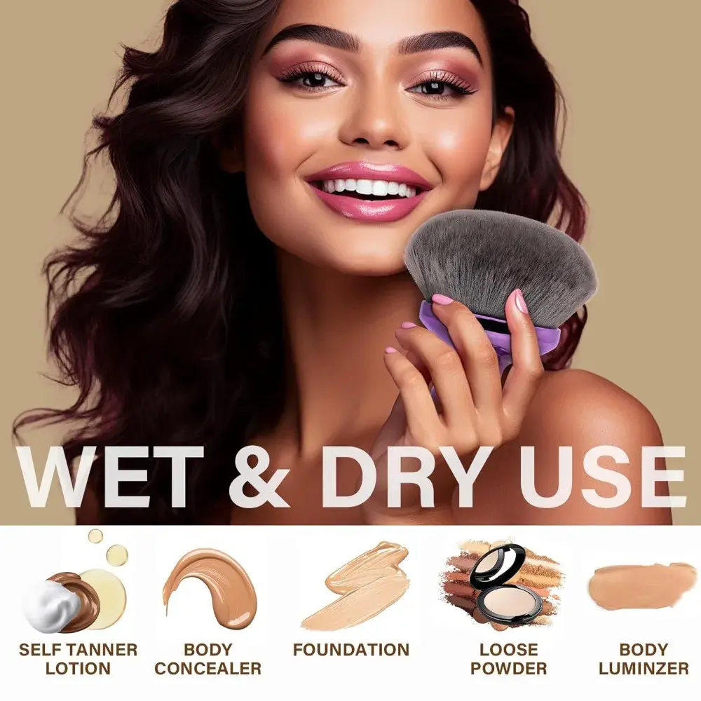 Extra Large Body Makeup Brush for Self Tanner, Self Tanning Blend Brush Powder Brushes, Self-tanners, Face and Body Brush