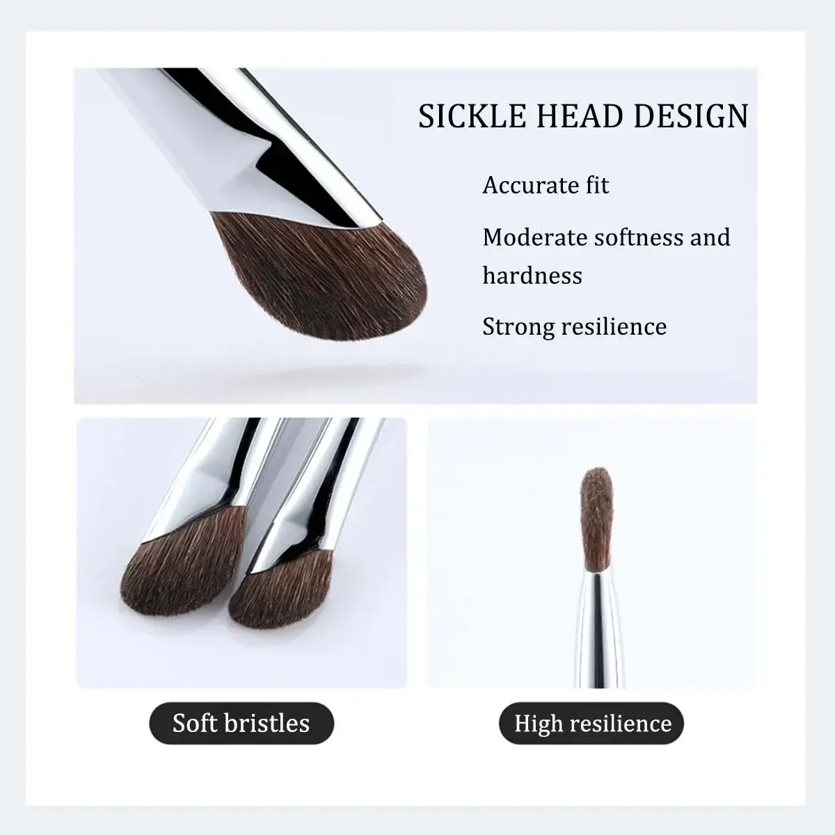 3D Contour Nose Shadow Brush - Angled Eyeliner Wand, Portable travel,Highlighter Makeup Brush,Beginner Professional Makeup Tools