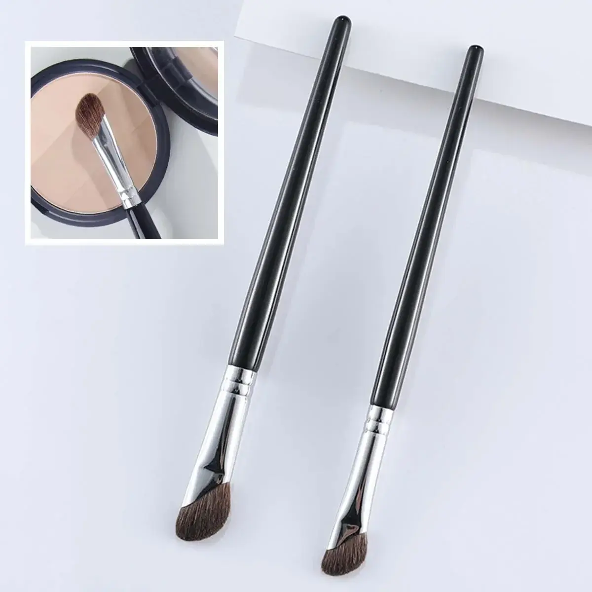 3D Contour Nose Shadow Brush - Angled Eyeliner Wand, Portable travel,Highlighter Makeup Brush,Beginner Professional Makeup Tools