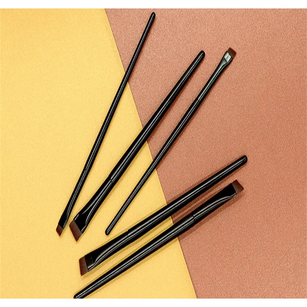Permania 1/2pcs Blade Makeup Brushes Angled Thin Eyebrow Brush Flat Fine Eyeliner Brush Professional Liner Brow Make Up Tool