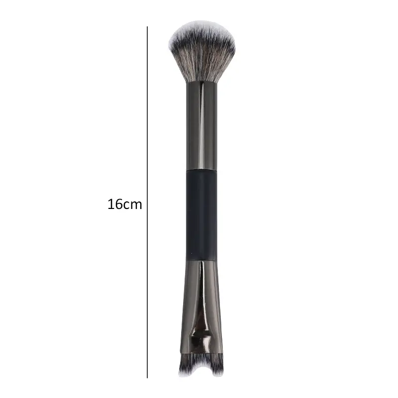 New Double Ended U-shaped Contour Brush 2-In-1 Nose Shadow Powder Brushes Flawless Facial Makeup Highlighter Brush Make Up Tools