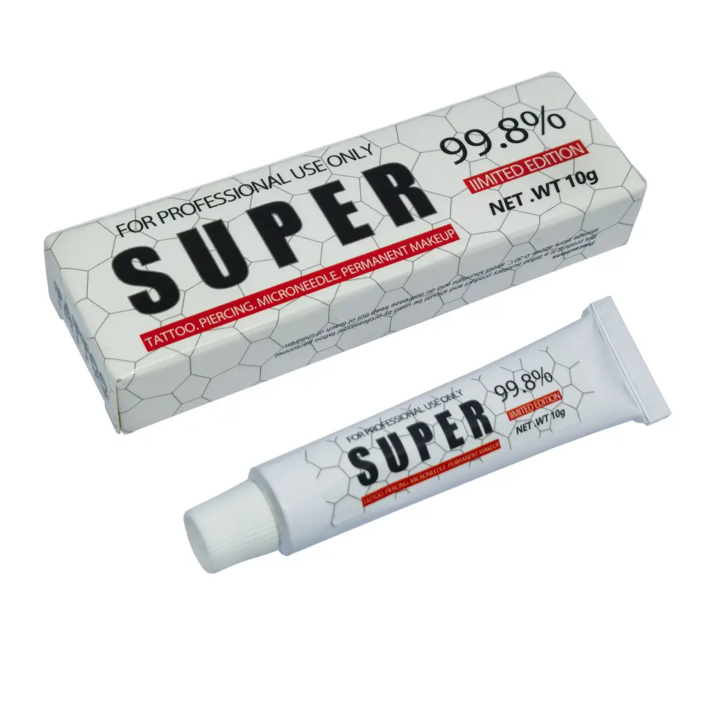 Newest 99.8% Super Tattoo Cream Before Permanent Makeup Microblading Piercing Body Beauty Eyebrow Lips Liner 10g