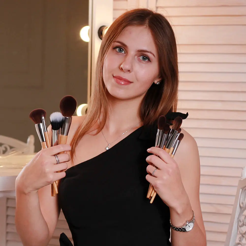 Professional Makeup Brushes Face Cheek Eyes Lips Powder Foundation Shadow Highlight Contour Blend Beauty Brush Tools Applicator