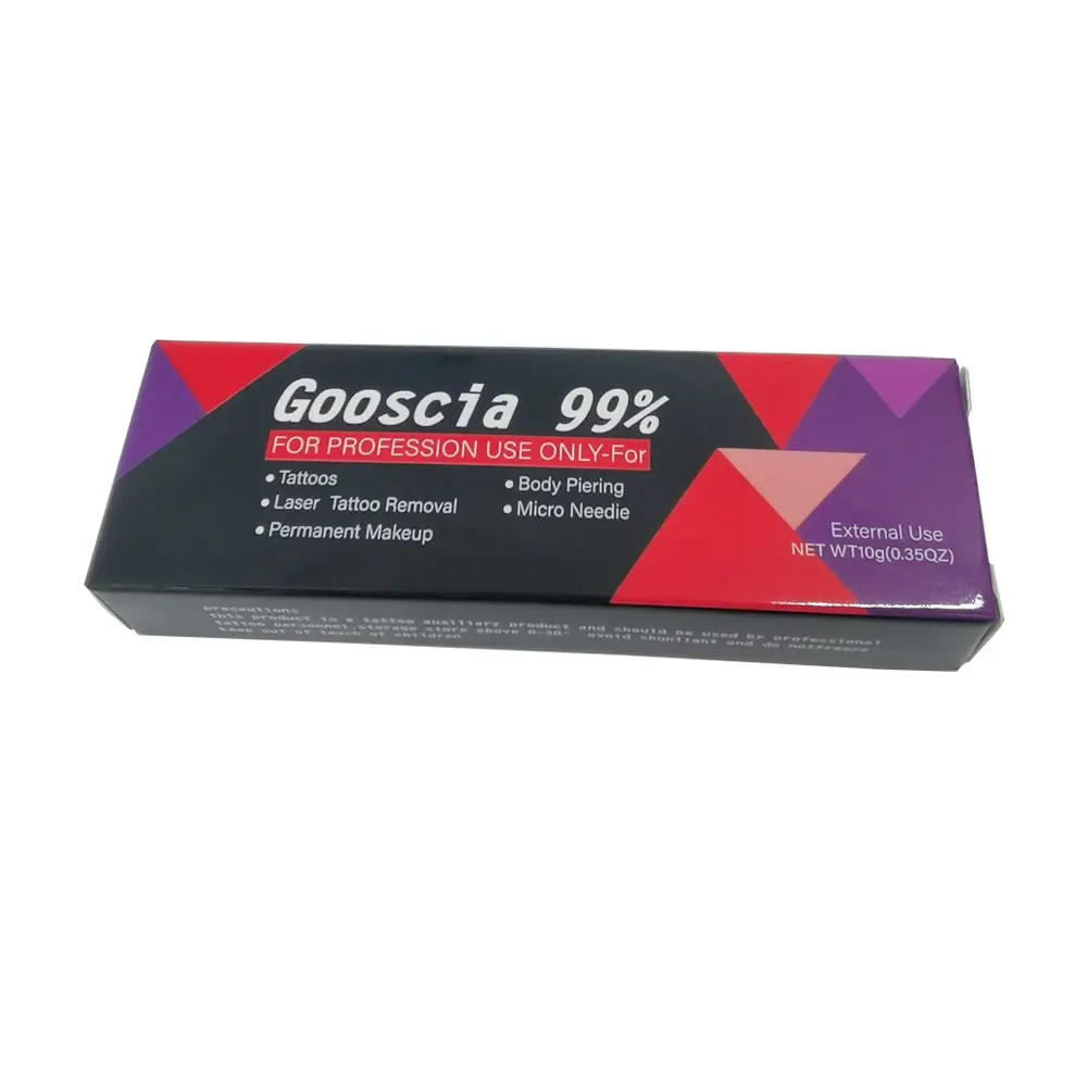 99% Goosica Tattoo Cream Before Permanent Makeup Microblading Piercing Eyebrow Lips Tattoo Removal Beauty Auxiliary Cream 10g