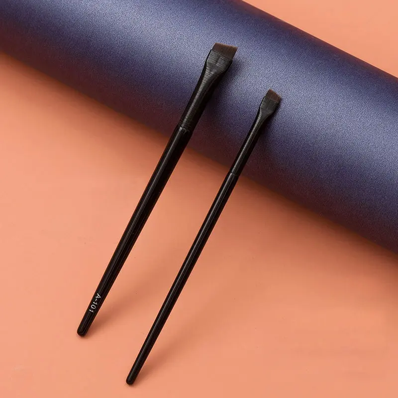 1pc Super Thin Angled liner Make up brush Eye brow Synthetic hair Makeup brushes Fine Eyebrow sharp cosmetic tools Professional