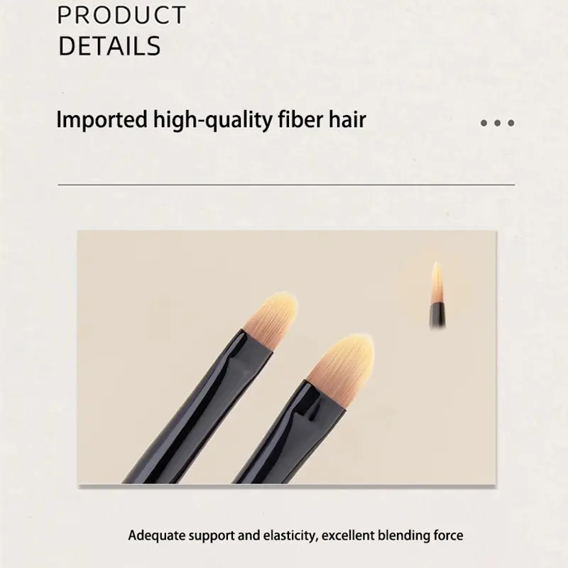 New Upgrade Tongue Type Concealer Brush High-quality Microfiber Lip Line Brush  Large Middle and Small Concealer Makeup Tools