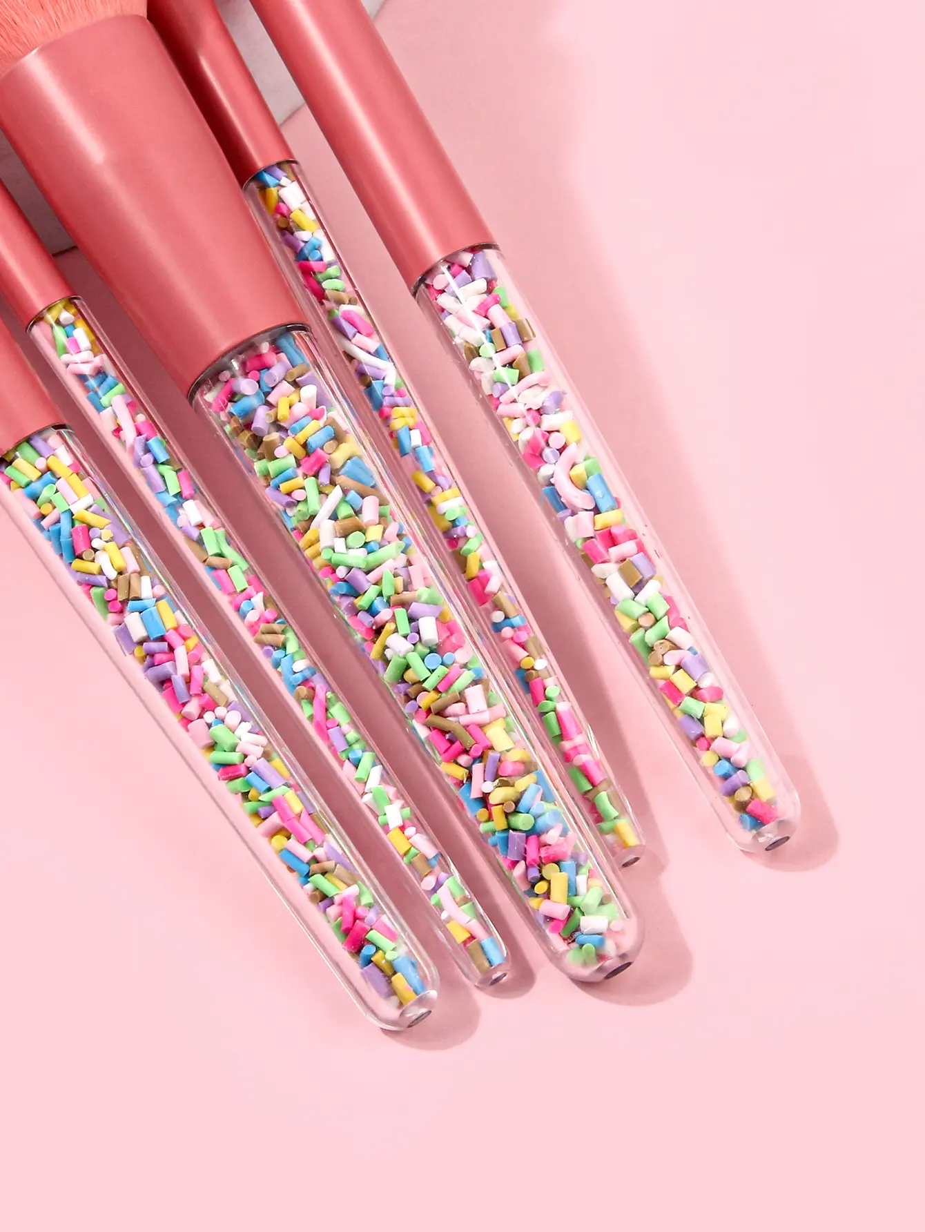 5 Pcs Cosmetic Candy Color Brushes High Quality Makeup Brush Set Party makeup must have brush