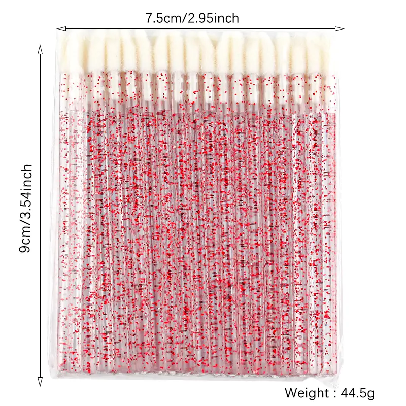 Lanjinglin 5/50 Pcs Disposable Lip Brush Makeup Brushes Lipstick Applicator Wands Eyelashes Extension Tool Beauty Accessories