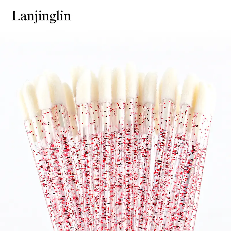 Lanjinglin 5/50 Pcs Disposable Lip Brush Makeup Brushes Lipstick Applicator Wands Eyelashes Extension Tool Beauty Accessories