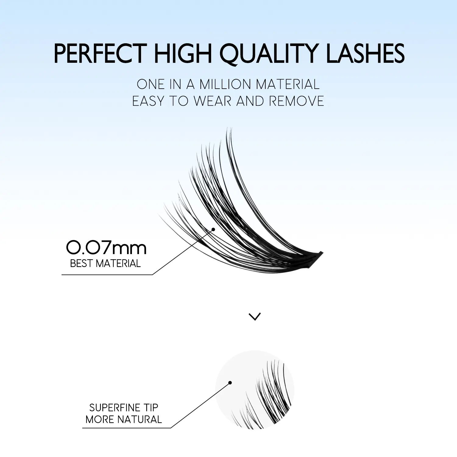 GROINNEYA DIY Lash Extension Kit Individual Lashes Cluster Mix Eyelashes Full Set Lashes Kit with Lash Bond and Seal At Home