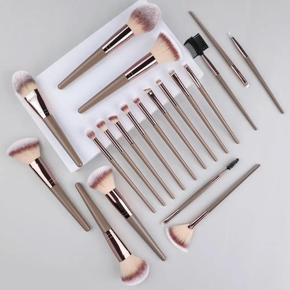3-20PCS Makeup Brushes Set Eyeshadow Fluffy Foundation Concealer Blush Highlighter Storage Box Female Cosmetics Beauty Tools