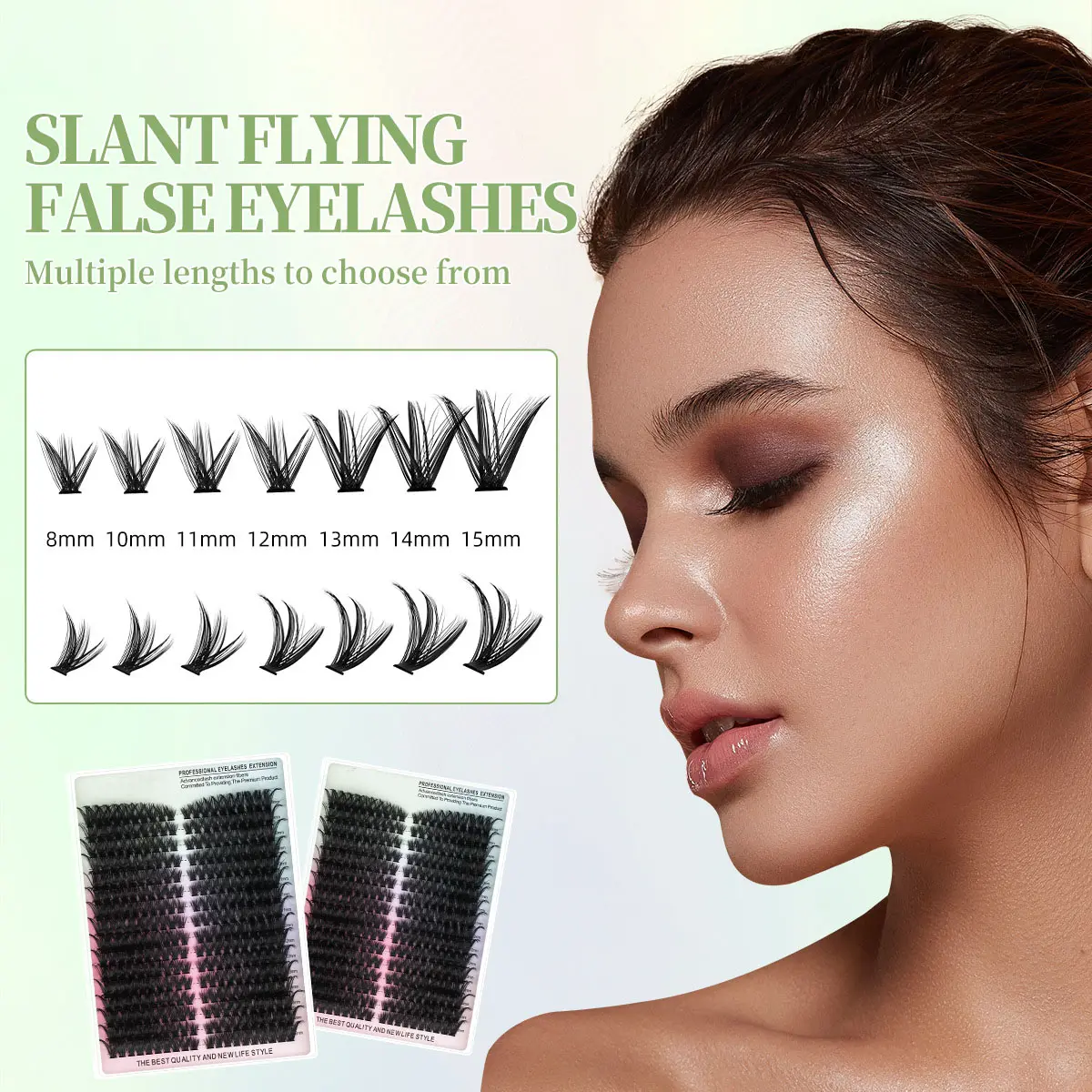 DIY Eyelash Clusters Fluffy Thick Individual Lashes Large capacity 10D-100D Eyelashes Extensions Kit With Bond and Seal Tweezers