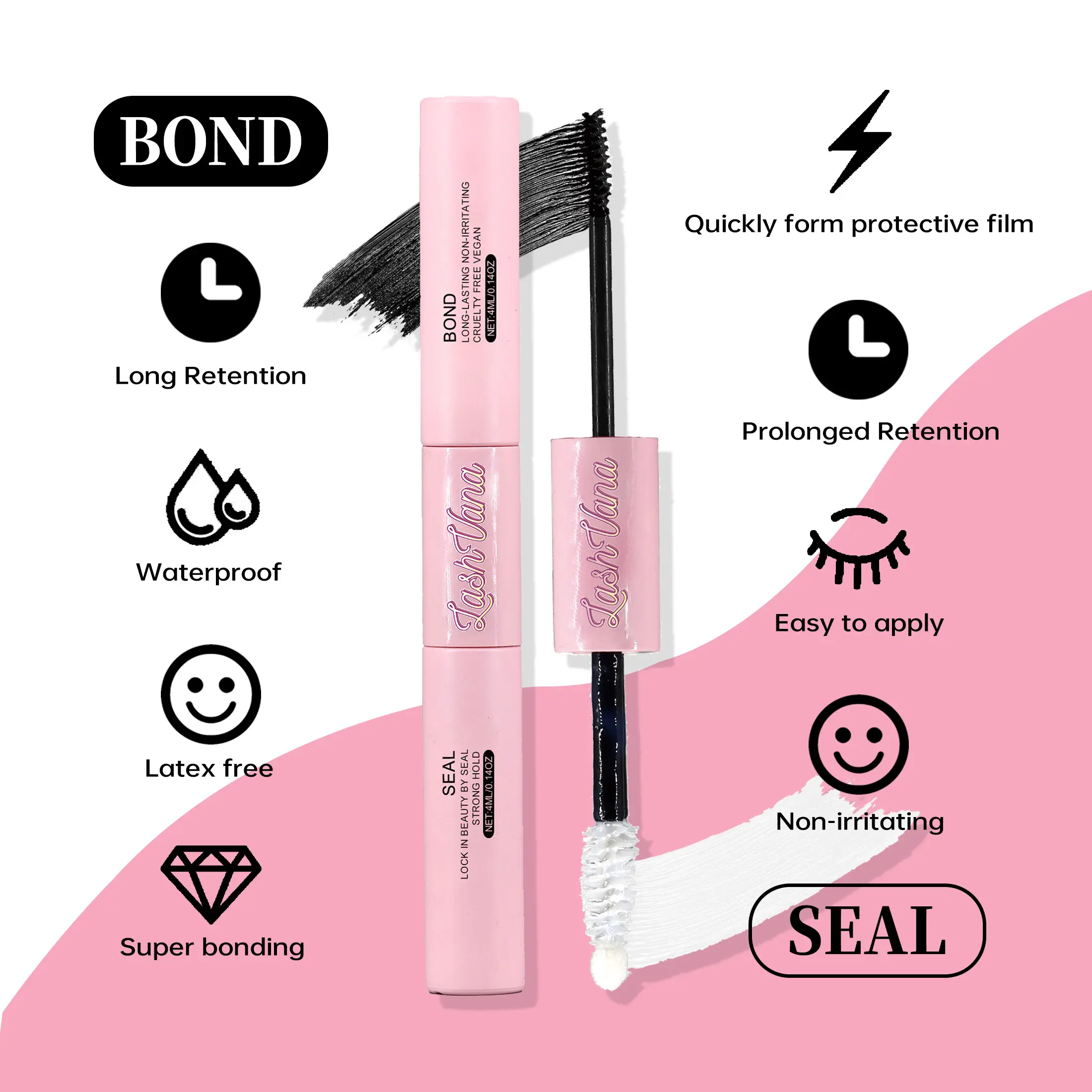 DIY Lashes Extension Kit Eyelashes 280 PCS 8-16mm Clusters Lash Bond and Seal Makeup Tools for Gluing  Lashes Gluing Glue