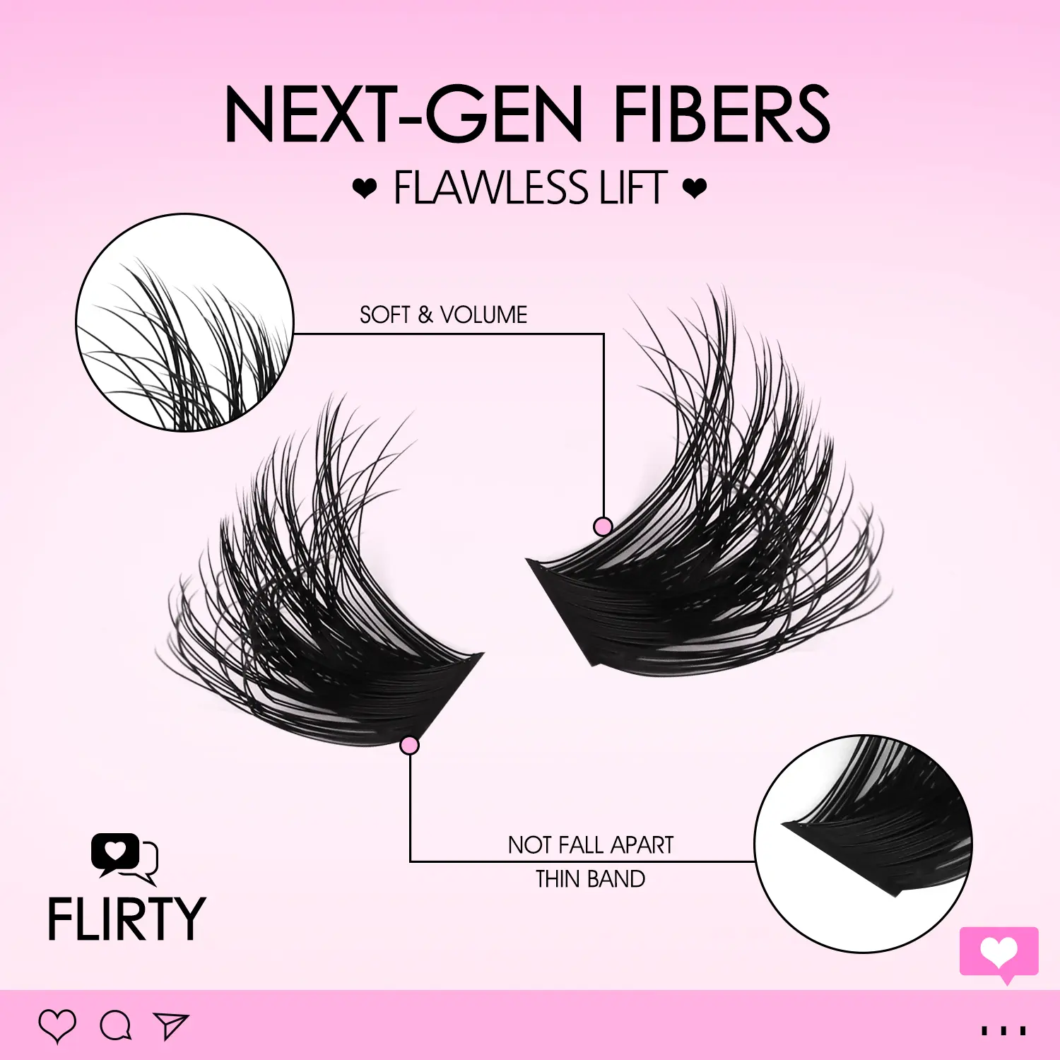 WOSHEER Eyelash Clusters Kit Fluffy Individual Lashes Lash Bond And Seal And Remover Faux Mink Lashes Eyelash Extension DIY