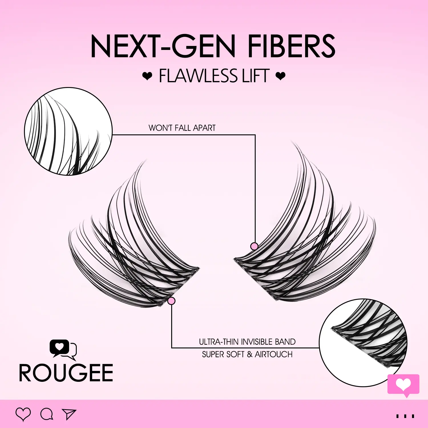 WOSHEER Lash Clusters Kit Wispy Natural Cluster Eyelash Extension Kit DIY Lash Extension Kit 8-14MM Eyelash Clusters  Individual