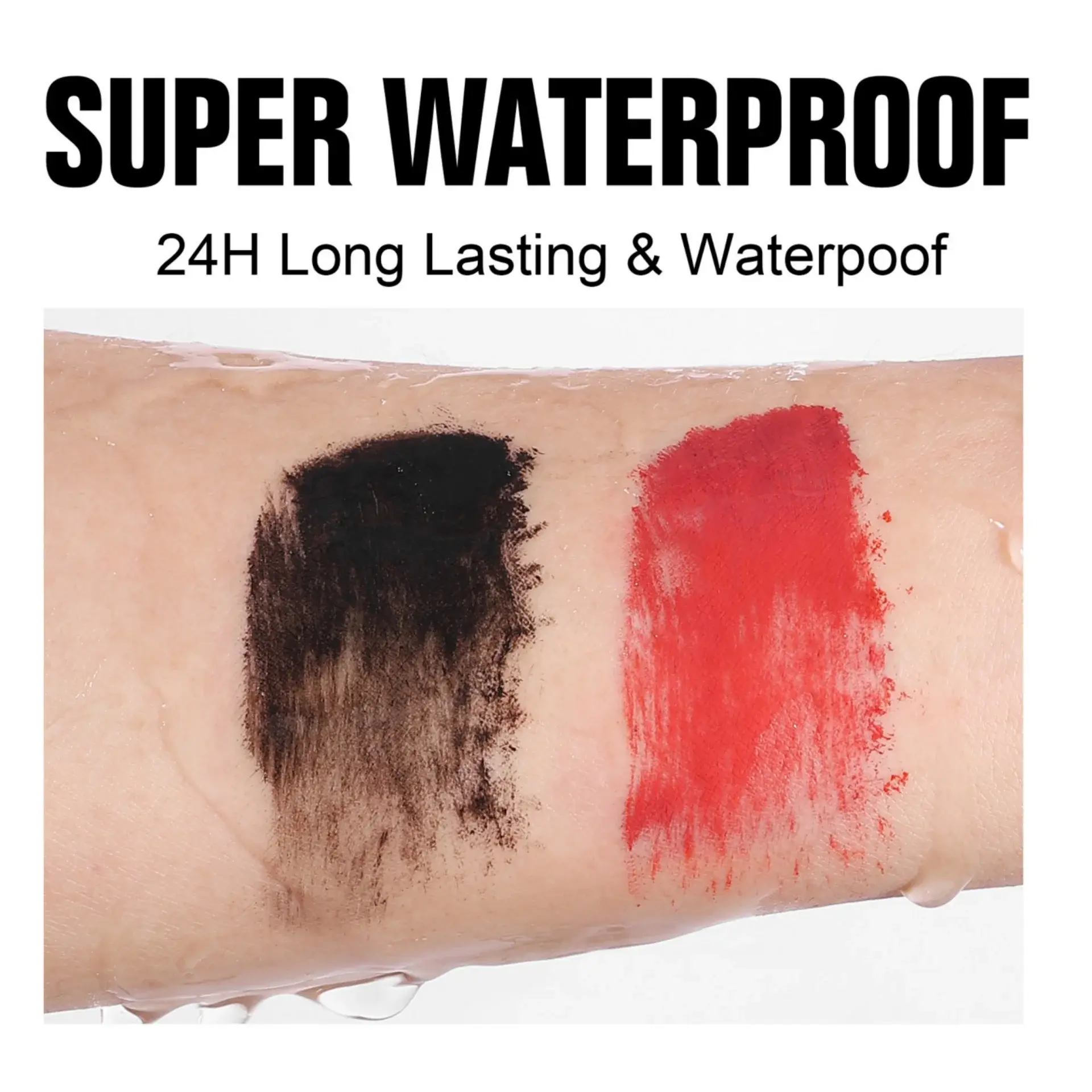 Colorful Silk Mascara Waterproof Mascara Blue Red Black Cream Thickening Lengthening Curling Smudge-Proof Makeup Cosmetic
