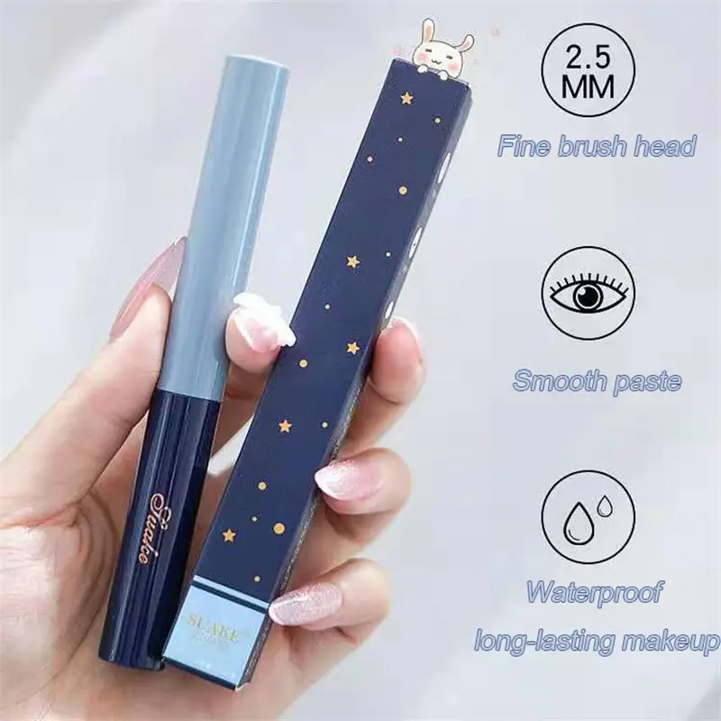 Ultra-fine Mascara Curl Thick Lengthening Eyelash Mascara Waterproof Non-smudge Brown Natural Curling Fine Brush Mascara Makeup