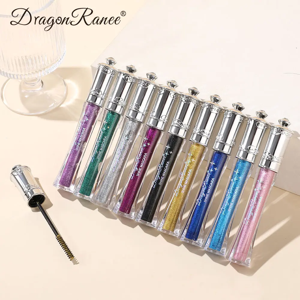 Glitter Diamond Mascara, Fine Shimmer, Delicate Silky Mascara, Eye Modification, Waterproof, Long-Lasting Makeup, Versatile Mascara