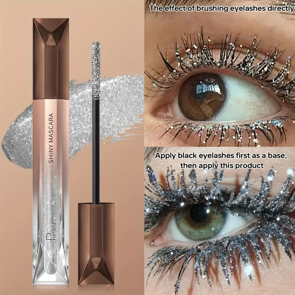 1pc Colored Mascara, Pearlized Fine Shimmer, -Easy to Apply, Non-Clumping, Volumizing, Lengthening & Curling Mascara