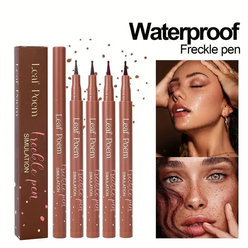 1pc Face Fake Freckles Pen Natural Waterproof Lifelike Fake Freckles Pen for Long Lasting Look Dot Spot Pen Makep Tool Cosmetic