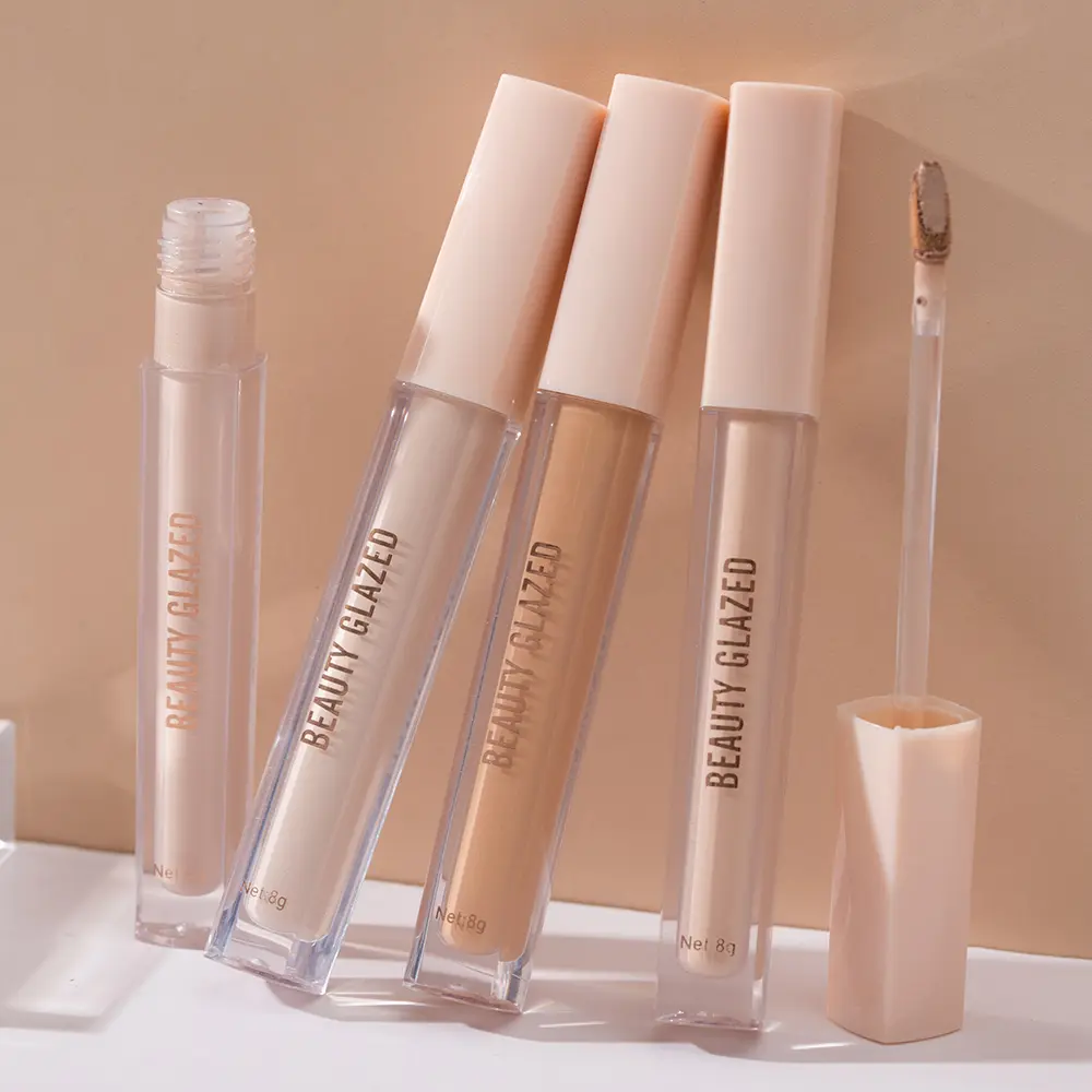 Beauty Glazed Full Coverage Concealer Lightweight Long-Lasting Corrects Covers Hydrates Highlights Satin Finish All-Day Wear