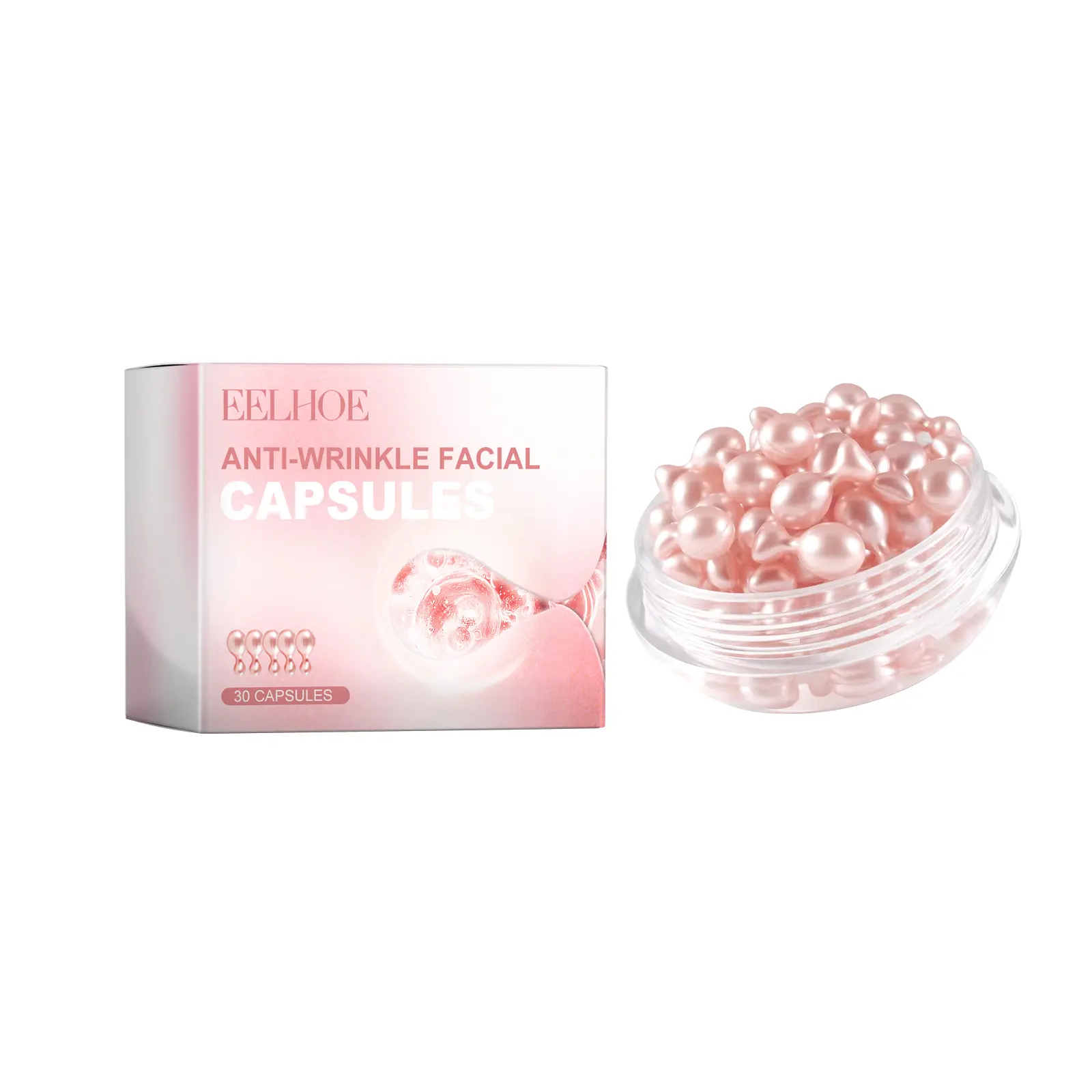 EELHOE Repair Face Serum Capsule Fade Fine Line Anti Wrinkle Essence Firming Face Serum Moisturize Face Rejuvenation Serum 30PCS