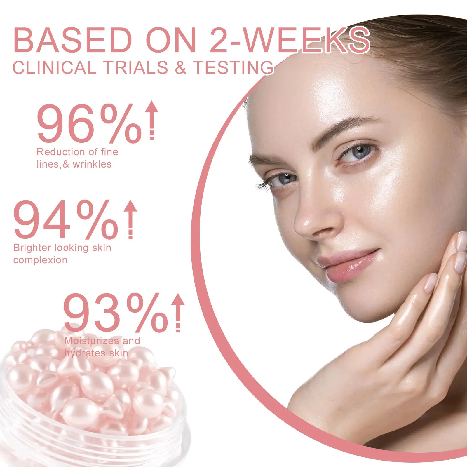 EELHOE Repair Face Serum Capsule Fade Fine Line Anti Wrinkle Essence Firming Face Serum Moisturize Face Rejuvenation Serum 30PCS