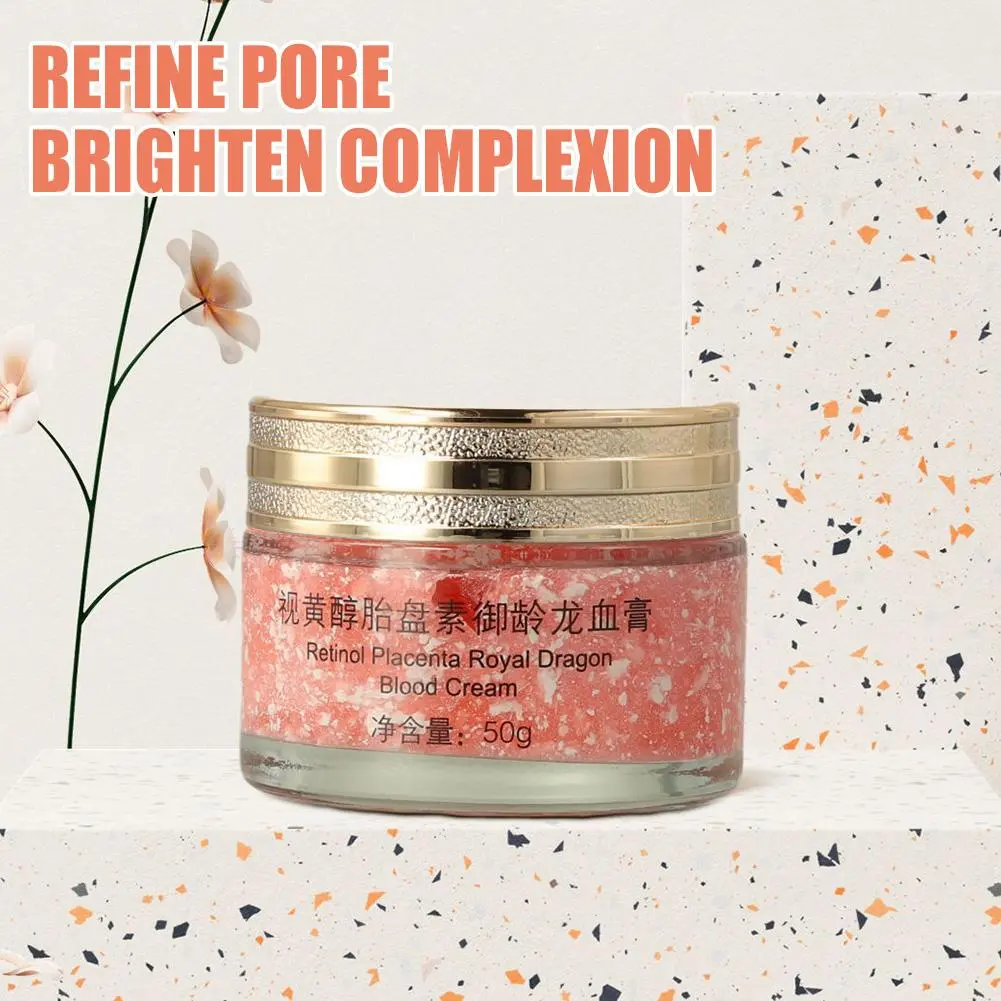 Dragons Blood Easy Cream, Retinol Placenta Dragon Blood Face Cream, Anti Wrinkle Cream For Women Rejuvenate Skin Care 50g