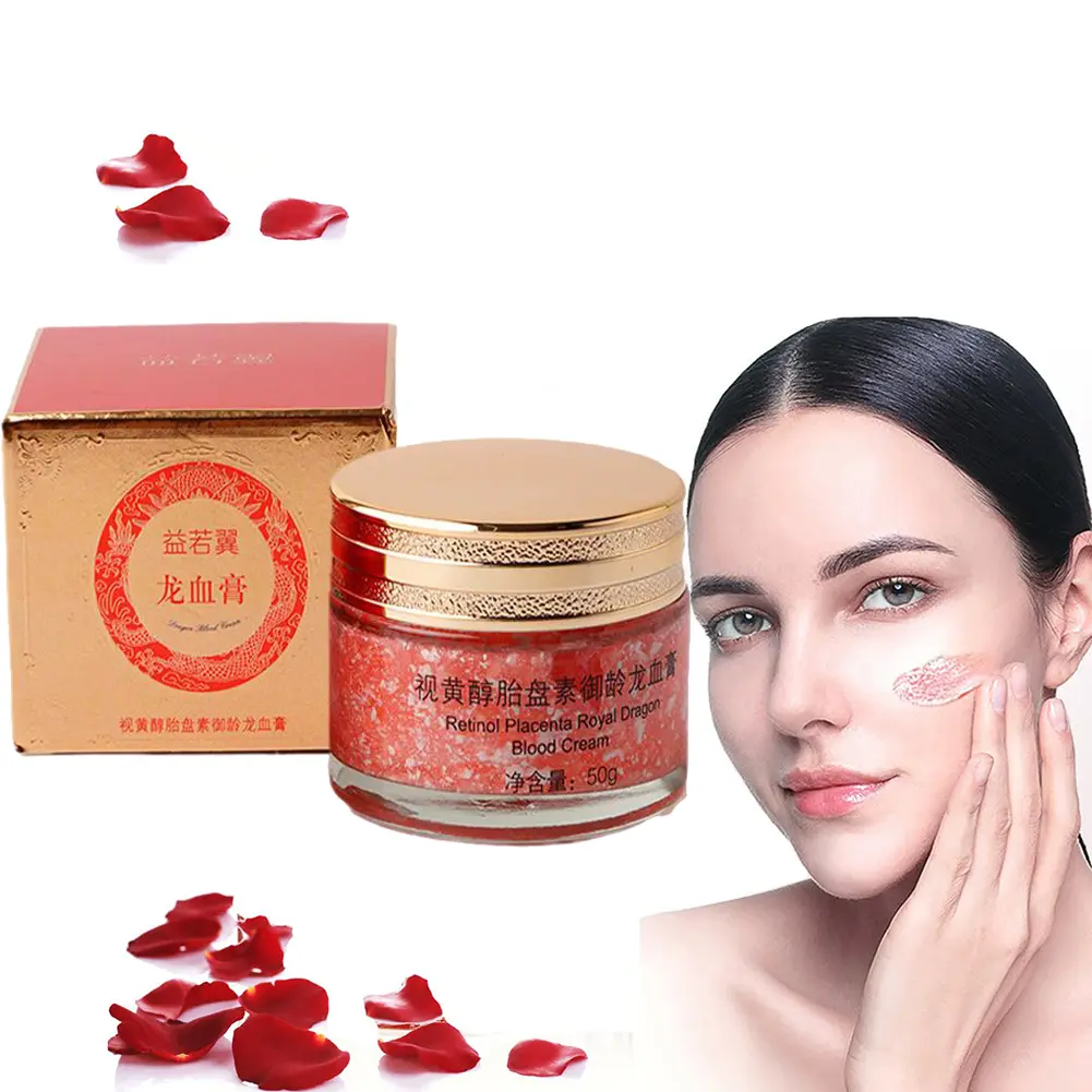 Dragons Blood Easy Cream, Retinol Placenta Dragon Blood Face Cream, Anti Wrinkle Cream For Women Rejuvenate Skin Care 50g