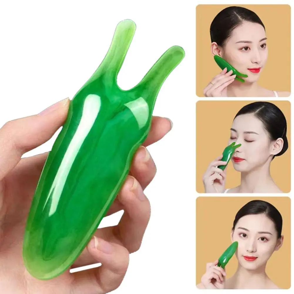 Resin Nasal Scraper Face Scraping Massage Plate Reduce Puffiness Nose Acupressure Massage Face Care Tool