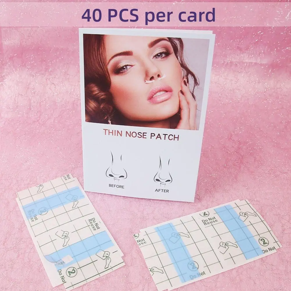 1/2/3Pack Shrink Nose Wing Stickers Small Nose Narrow Thin Nose Invisible Nose Lifter Beauty Tool Special Shrinking Nose Strips