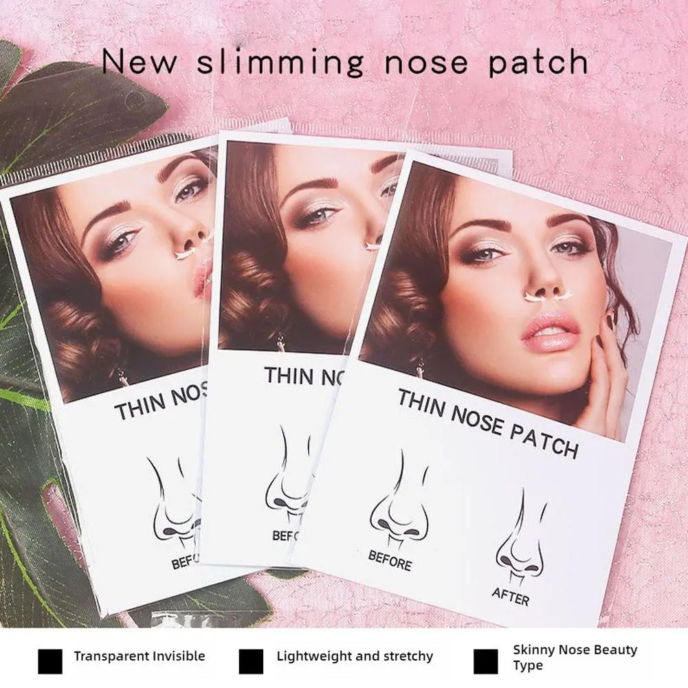 1/2/3Pack Shrink Nose Wing Stickers Small Nose Narrow Thin Nose Invisible Nose Lifter Beauty Tool Special Shrinking Nose Strips