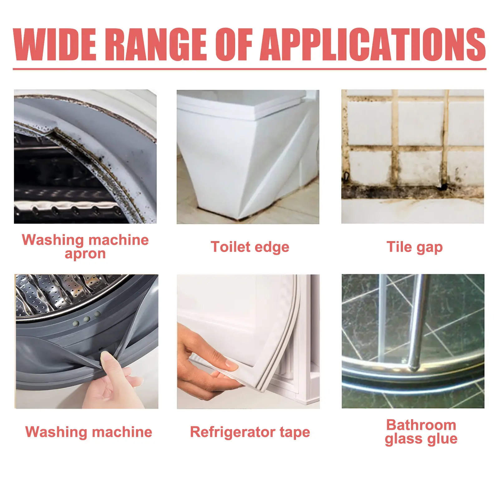 Eelhoe Wall Mold Mildew Remover Cleaner Ceramic Tile Bathroom Cleaning Mould Gel Stain Removal Gap Dark Spot Mold Remover 120g