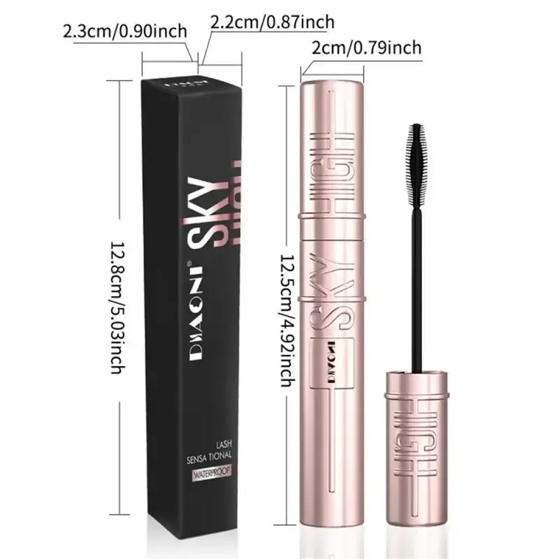 DIAONI Sky-high Thick Curling Mascara Natural Nude Makeup Extremely Fine Waterproof Non-smudge Long-lasting Slim Mascara