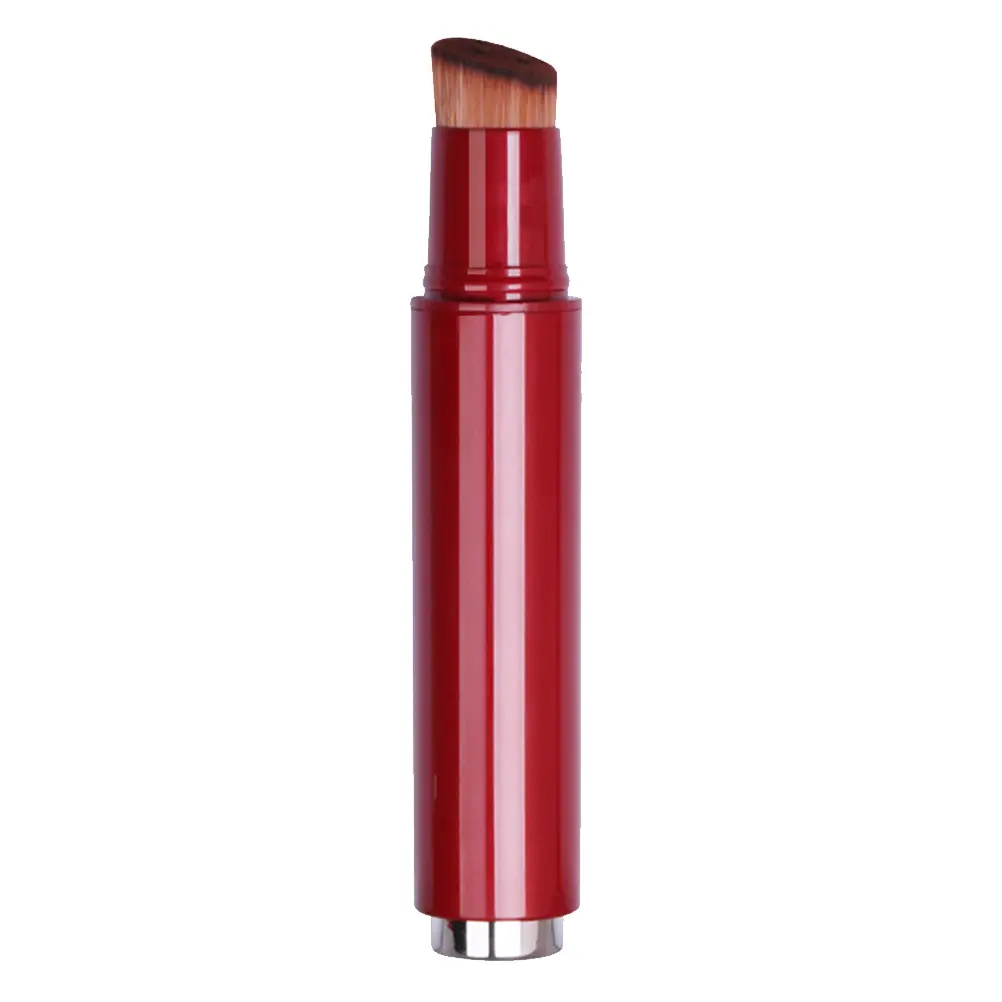 Portable Flat Foundation Brush Plastic Handle Ultra Dense Rayon Powder Blush Application Brushes Kit Lightweight Reusable