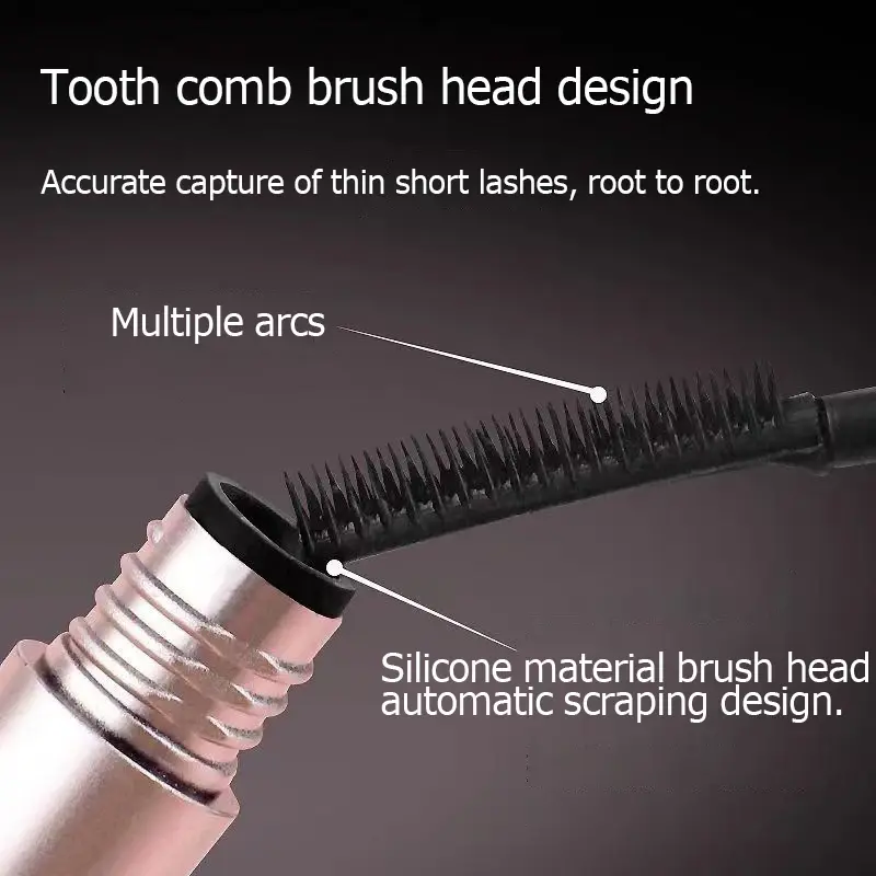 Ultra-fine Comb Eyelash Mascara Lengthening Black Lash Eyelash Extension Eye Lashes Brush Long-wearing Black Color Mascara Cream