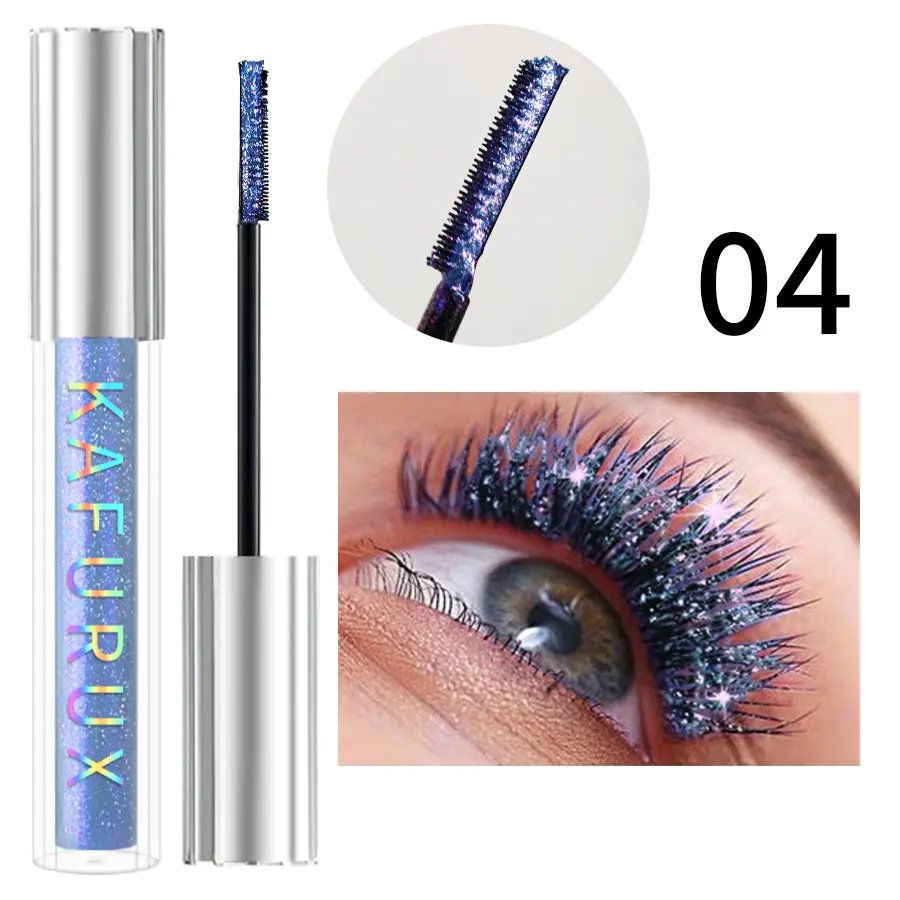 1PC Diamond Mascara Shining Sweet Proof Glitter Eyelashes Quick Dry Lasting Curling Thick Mascara Shimmer Makeup Eye Cosmetics