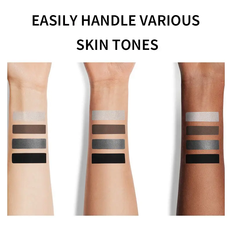 Black Waterproof Eyeliner Paste Quick-Drying Matte Single-End Pen Rich Solid Color for Eyes
