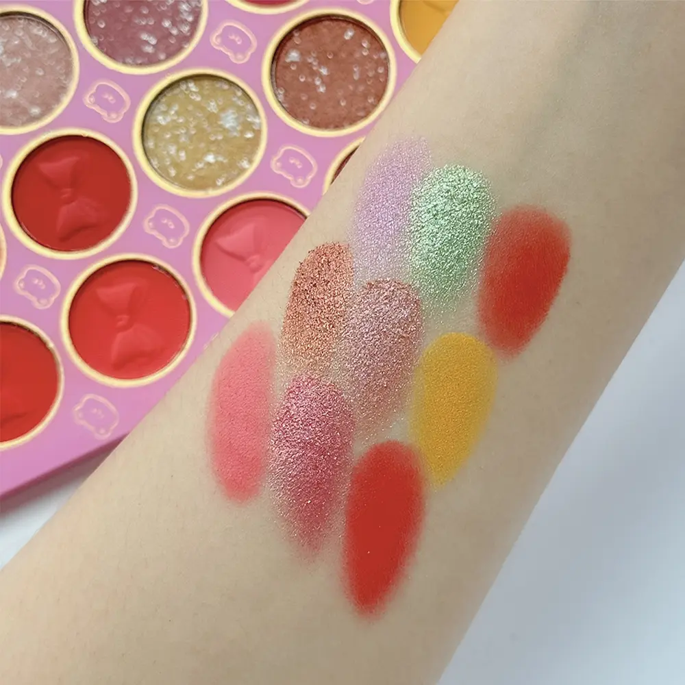 72-Color Pink Eyeshadow Palette Color Board Shimmer Matte Nude Natural All In One, Carnival/Mardi Gras/Masquerade