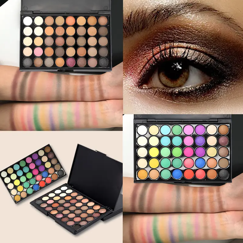 40 Color Matte Eyeshadow Palette Earth Color Shimmer Glitter Earth Eye Shadow Power Set Cosmetic Makeup Tools Make Up