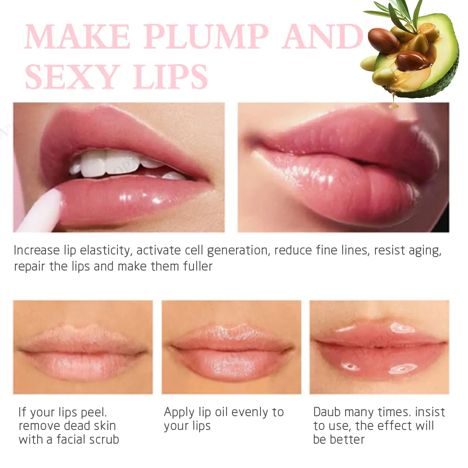 3PCS Bubble Lip Balm Reduces Lip Lines Remove Dead Skin Fade Lip Line Anti Cracked Moisturizing Lip Gloss Wholesale Set Makeup